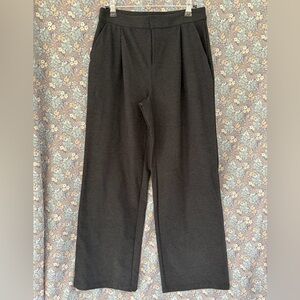 Vuori Women's Black Heather Wide-Leg Trousers